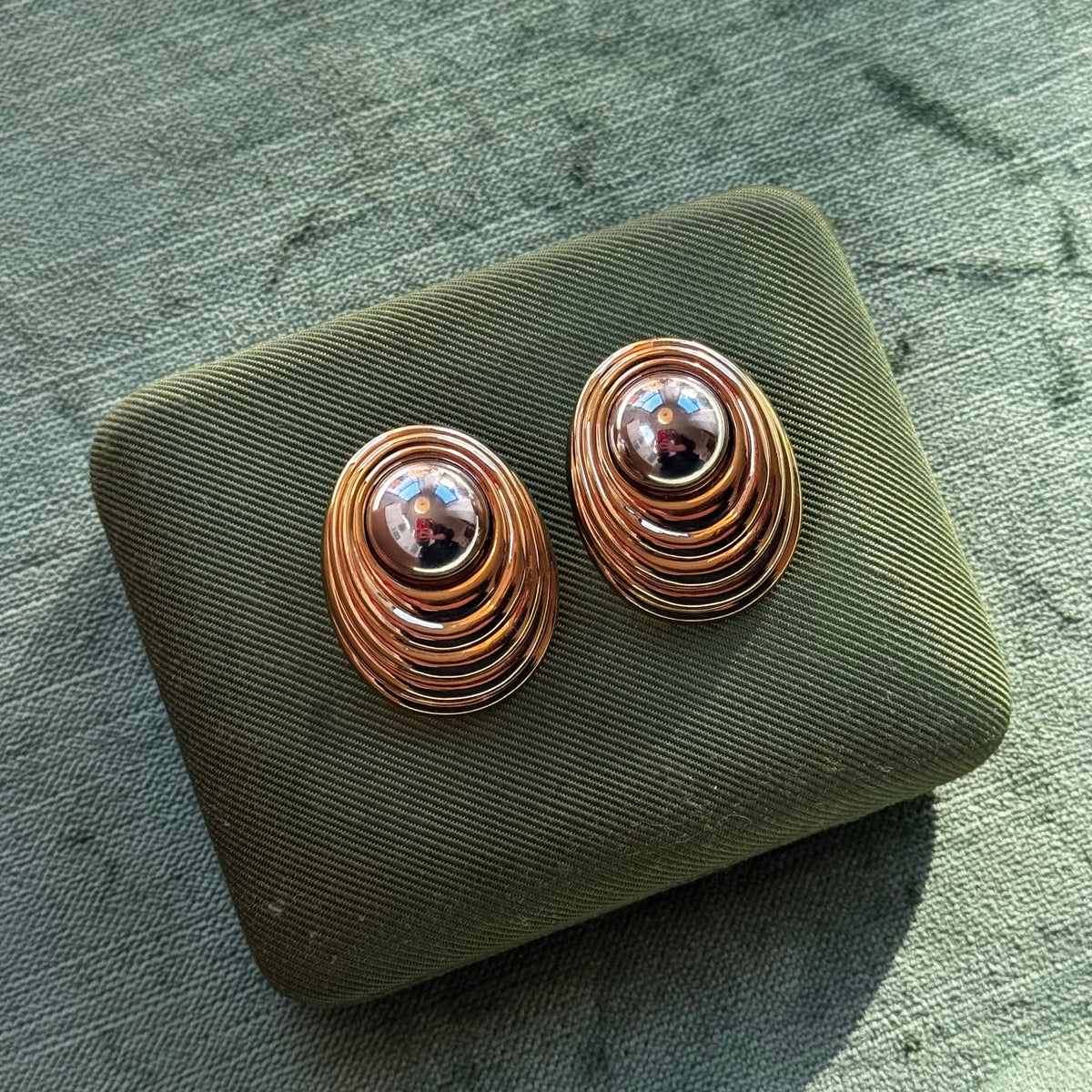Vintage Two Tone Avon Statement Earrings