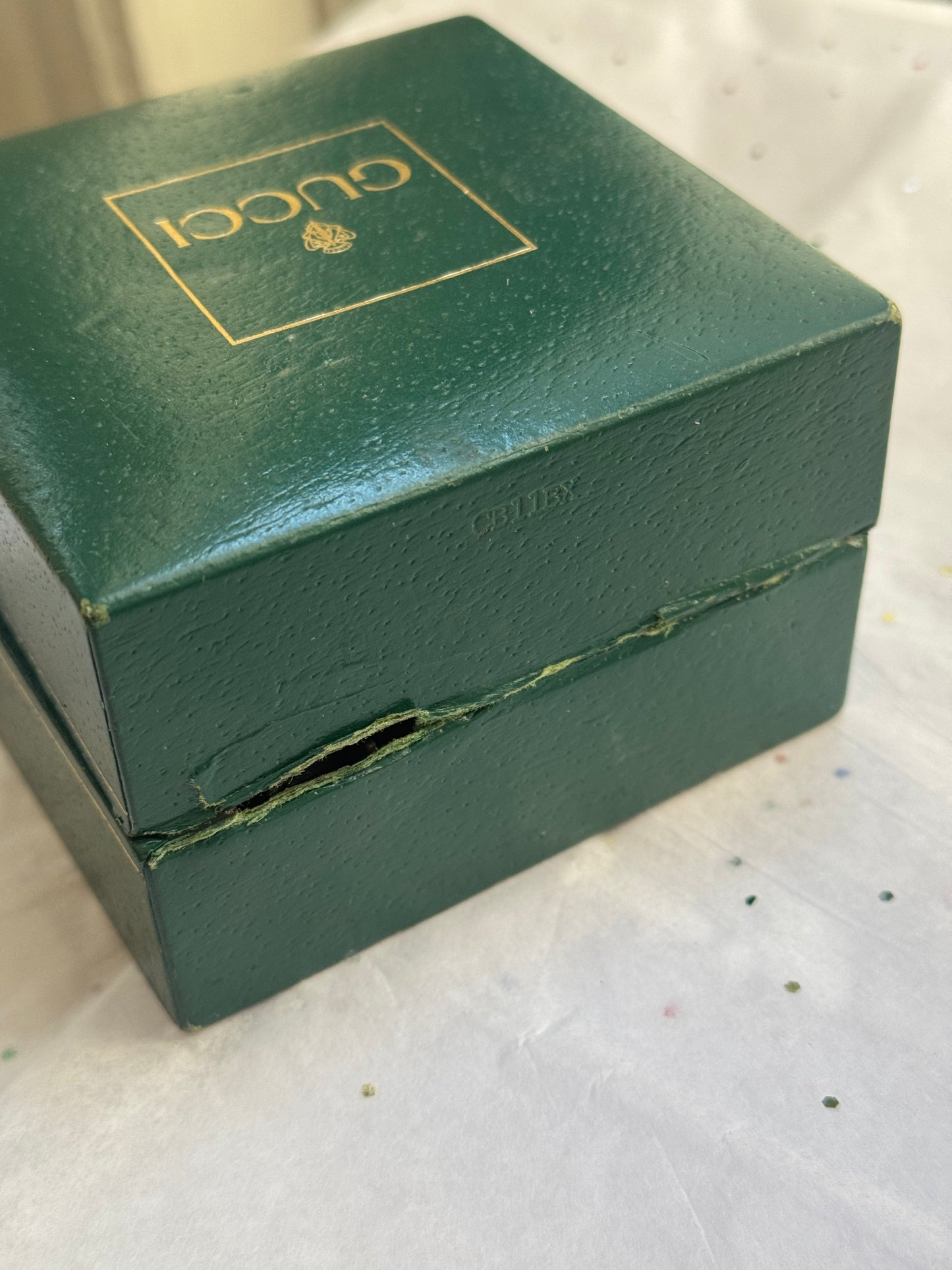 Vintage Gucci Bezel Watch with Original Box