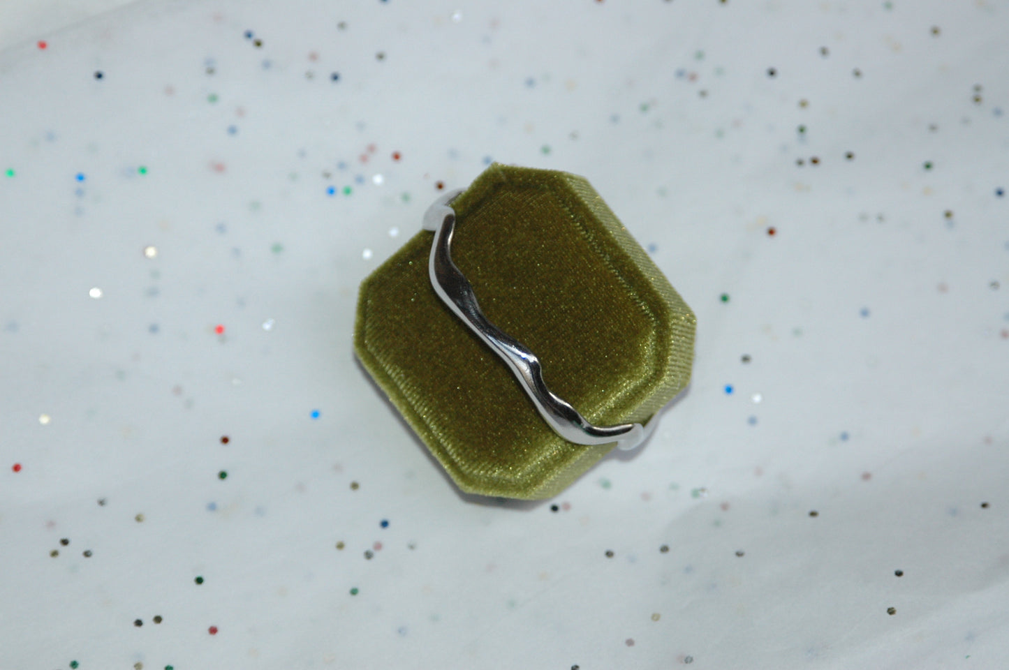 Silver Wavy Cuff Bracelet