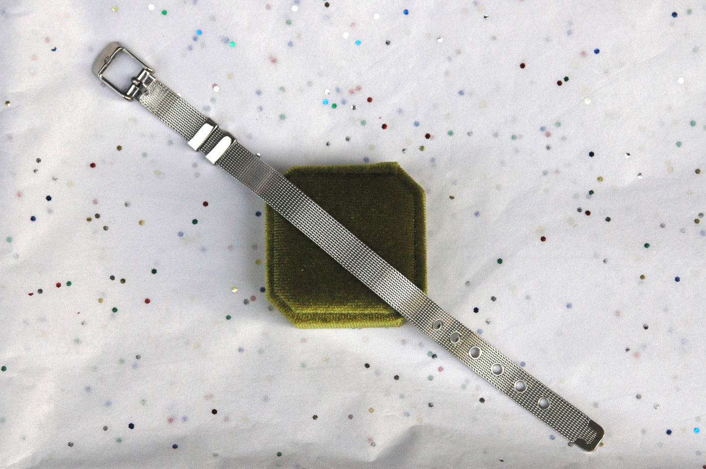 Silver Belt Buckle Bracelet