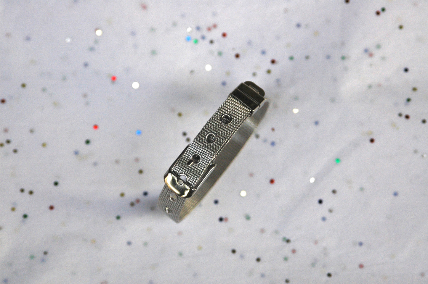 Silver Belt Buckle Bracelet