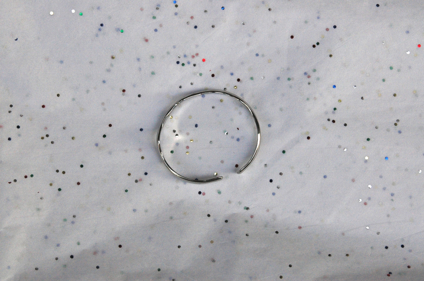 Silver Wavy Cuff Bracelet