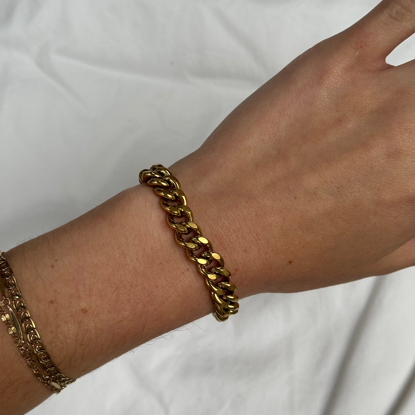 Gold Cuban Link Bracelet