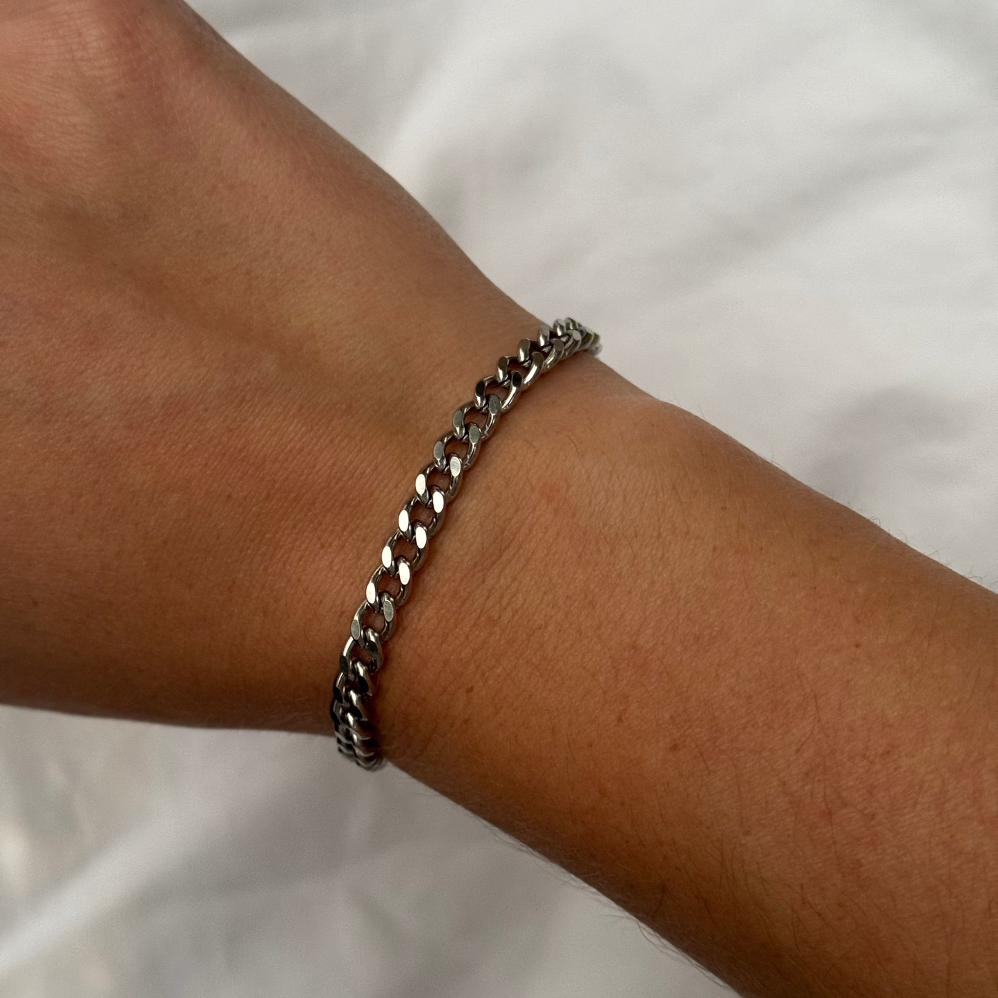 Silver Handcuffs Bracelet