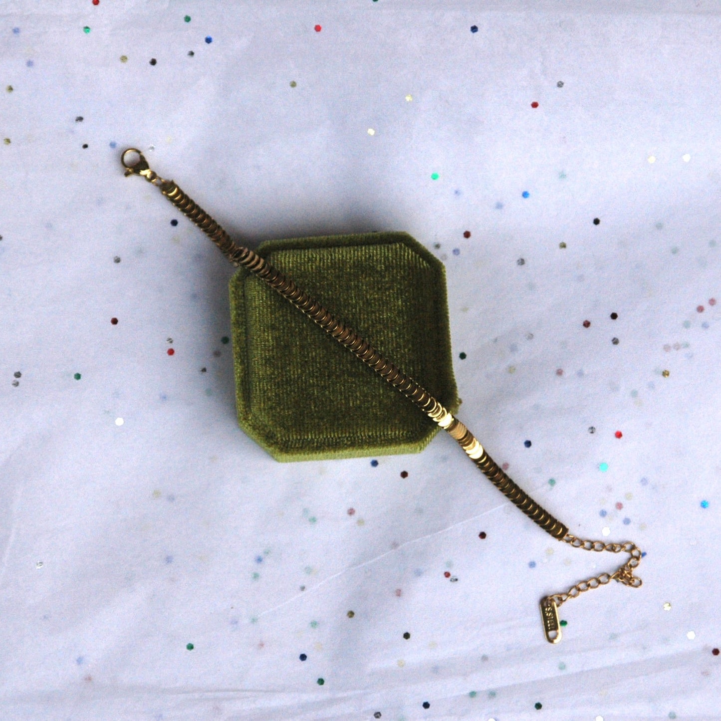 Gold Mirror Link Bracelet