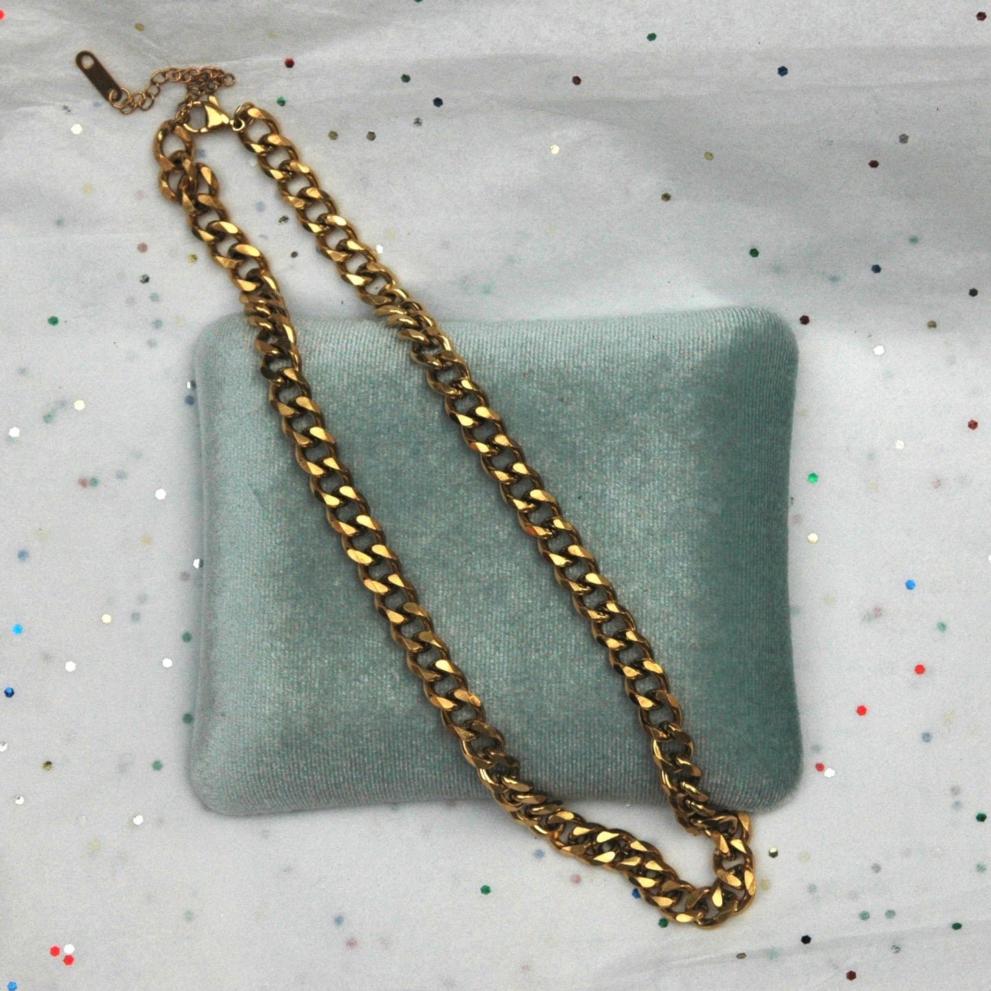 Gold Cuban Link Chain Necklace