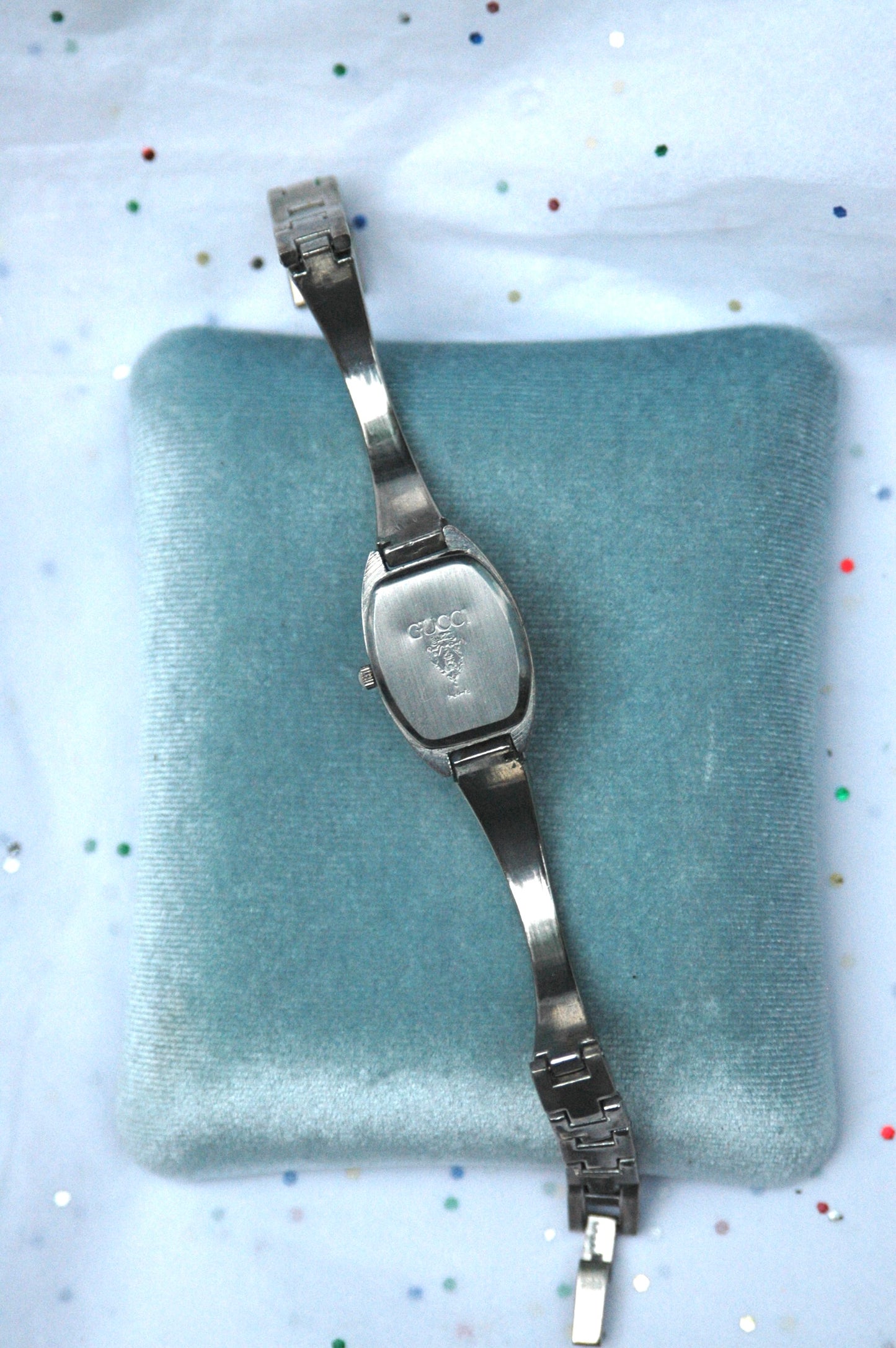 Vintage 1990s Authentic Gucci Silver Bubble Watch