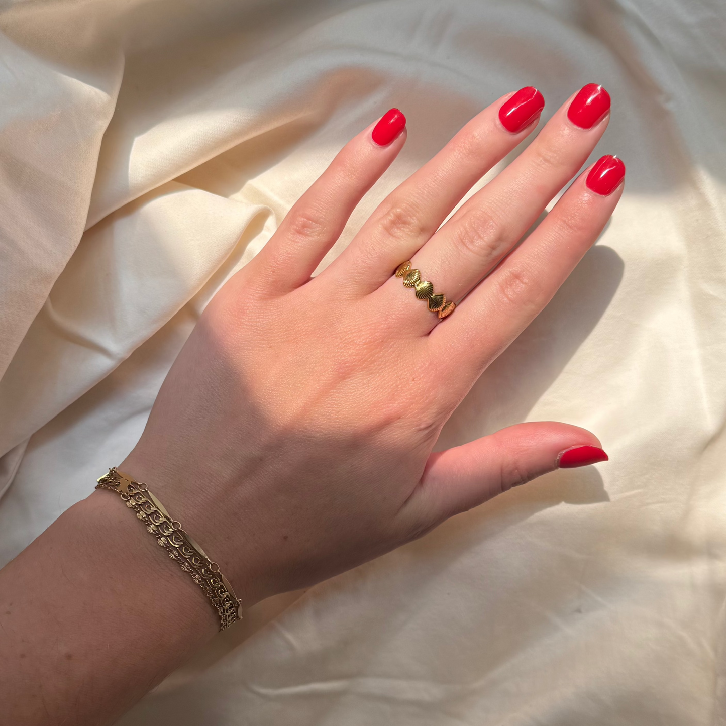 Gold Seashell Ring