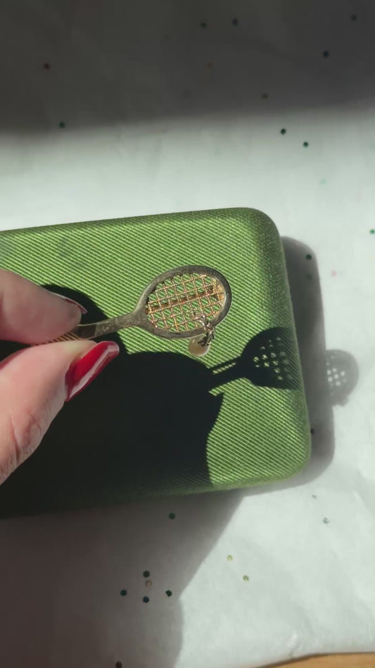 Vintage Articulated Tennis Brooch